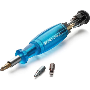 PB Swiss PB 6464.Blue - Insider Pocket Tool with Integrated Bit Magazine, 8 Precision Bits C6