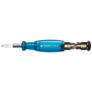 PB Swiss PB 6464.Blue - Insider Pocket Tool with Integrated Bit Magazine, 8 Precision Bits C6