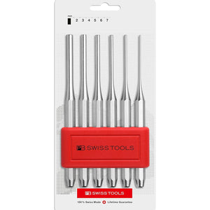 PB Swiss PB 755.B CN - Pin punch, drift punch, octagonal, set in practical plastic holder
