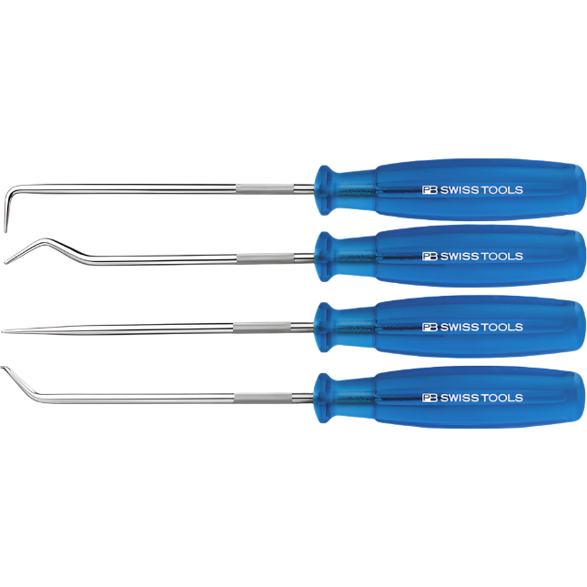 PB Swiss PB 7680.CN - PickTool, Multicraft Handle, 4-Piece Set in Self-Service Packaging