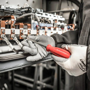 PB Swiss PB 8215.L 25 - SwissGrip Screwdriver Set with Interchangeable Blades in a Leather Roll-Up Case