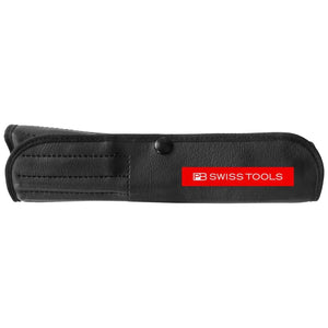 PB Swiss PB 8215.L 25 - SwissGrip Screwdriver Set with Interchangeable Blades in a Leather Roll-Up Case