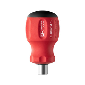 PB Swiss PB 8452.M-10 - SwissGrip Stubby Universal Bit Holder, for Precision Bits C 6.3 and E 6.3 1/4"
