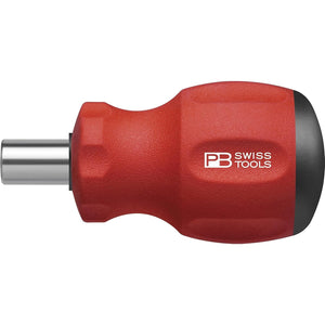PB Swiss PB 8452.M-10 - SwissGrip Stubby Universal Bit Holder, for Precision Bits C 6.3 and E 6.3 1/4"
