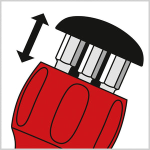 PB Swiss PB 8453.R-30 - Stubby Ratchet, Ratchet Handle, Integrated Bit Magazine, 6 Precision Bits C6