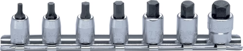 Koken RS2010M/7-L25 - 1/4 Sq. Dr. Socket set 3-10mm Hex Length 25mm 7 pieces-Liger Tools