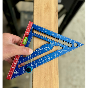 Squi.Jig Fusion Pro 7.5" Rafter Square with Level-Liger Tools