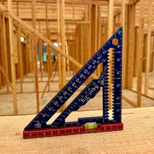 Squi.Jig Fusion Pro 7.5" Rafter Square with Level-Liger Tools