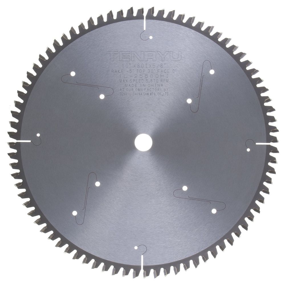 Tenryu IL-25580H1 Industrial 10" X 80T 5/8" Arbor - Table Saw Blade-Liger Tools