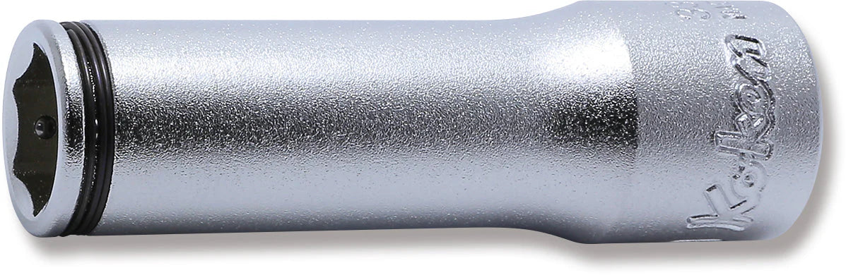 Koken 3350M-10 - 3/8 Sq. Dr. Deep NUT GRIP Socket - 10mm-Liger Tools