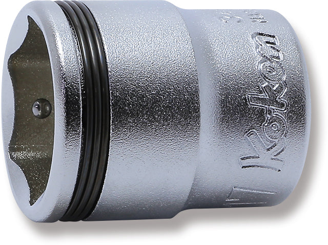 Koken 3450M-17 - 3/8 Sq. Dr. Socket 17mm Nut Grip Length 28mm-Liger Tools