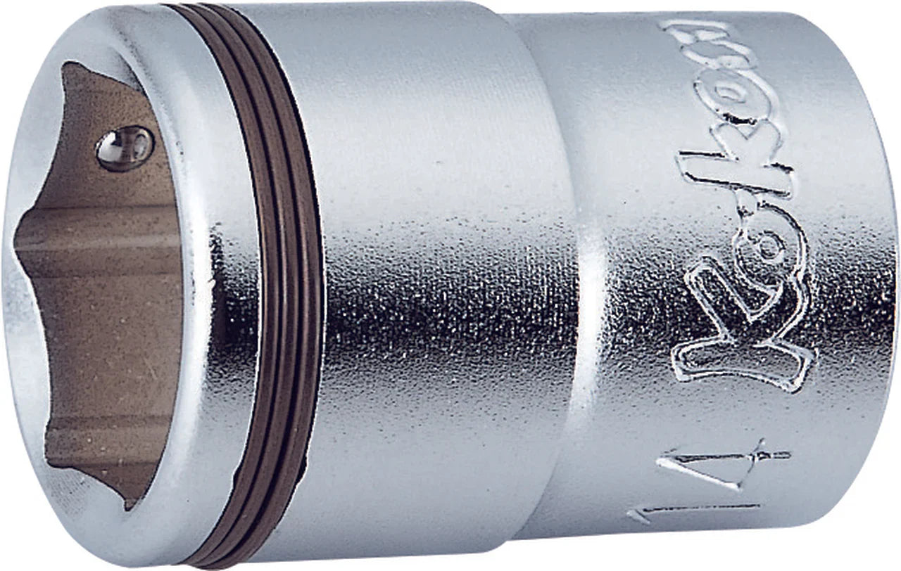 Koken 3450M-22 - 3/8 Sq. Dr. Socket 22mm Nut Grip Length 29mm-Liger Tools