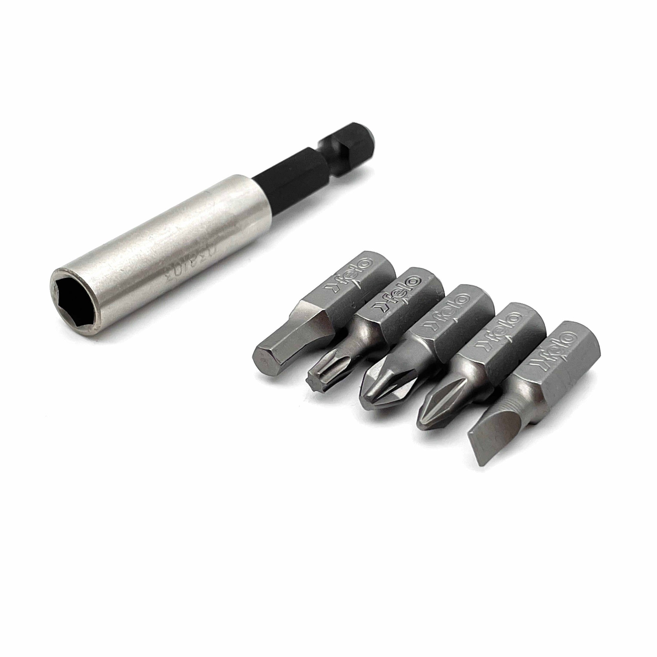 Felo 02013116 Industrial Bit-Box with Belt Clip, 31 Pieces