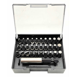 Felo 02013116 Industrial Bit-Box with Belt Clip, 31 Pieces