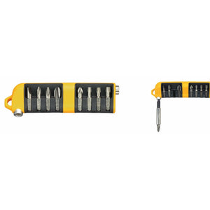 Felo 02080106 Set of SL/PH/PZ/Tx Industrial bits with bit holder in case, 9 pcs