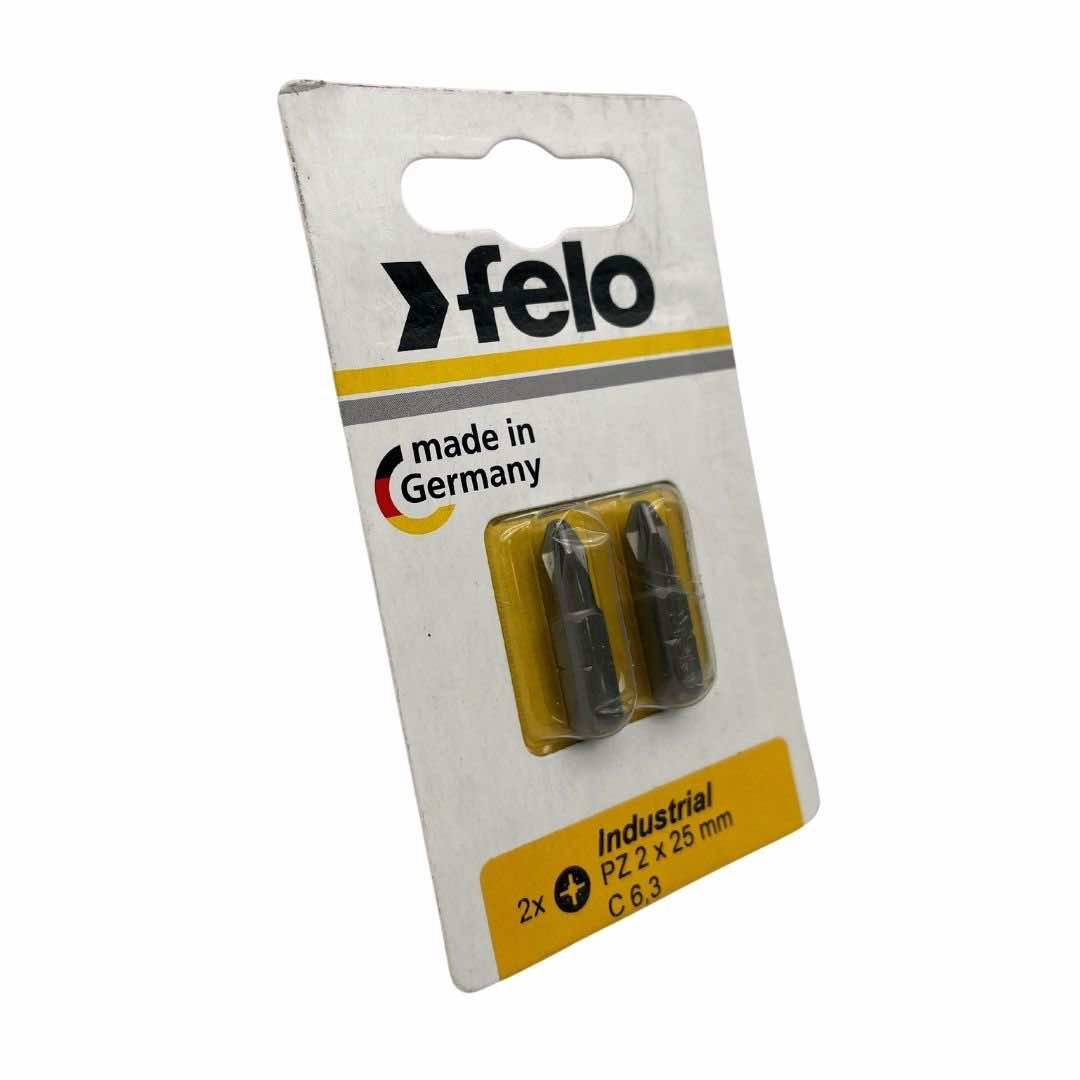 Felo 02102036 Cross bit PZ 2X25, Industrial series, 2 pcs in blister-Liger Tools