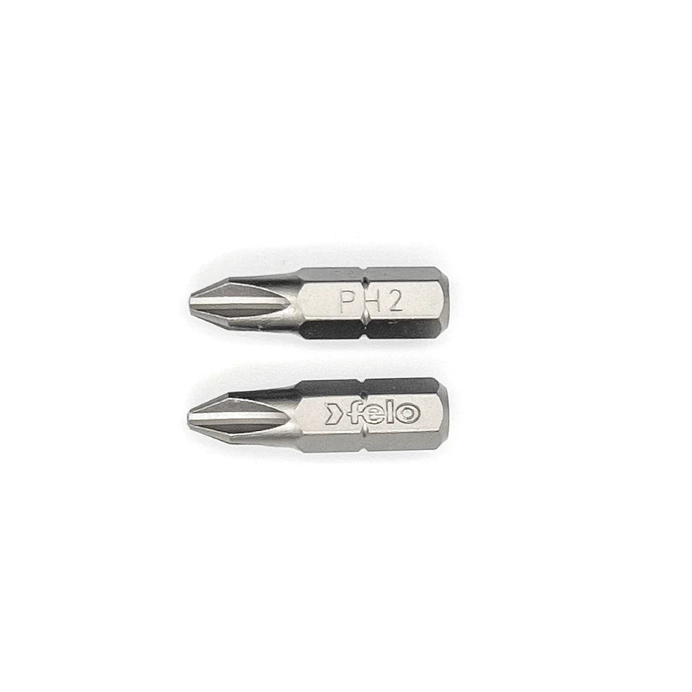 Felo 02202036 Phillips #2 x 25 mm Bits - 2 Pieces