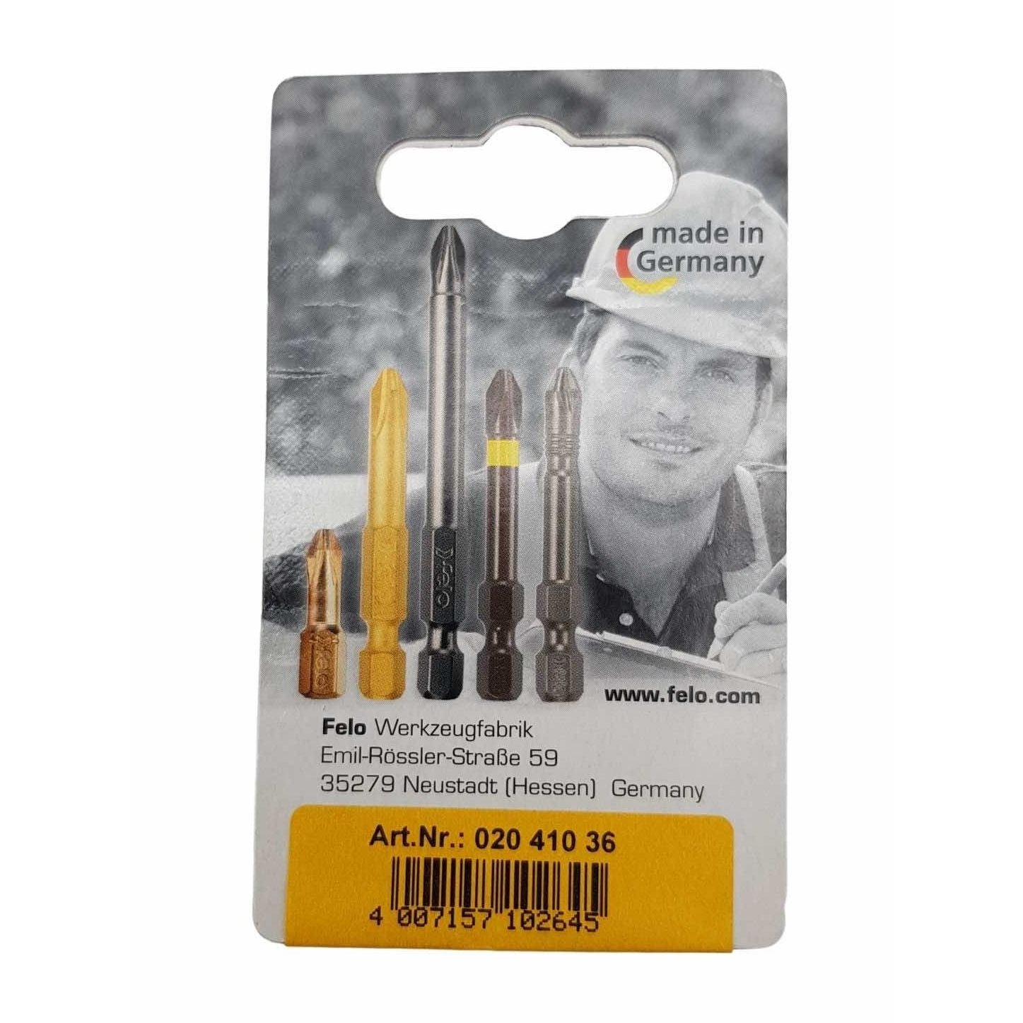 Felo 02460036 Hex bit 25mm Industrial series 6 mm, 2 pcs on blister