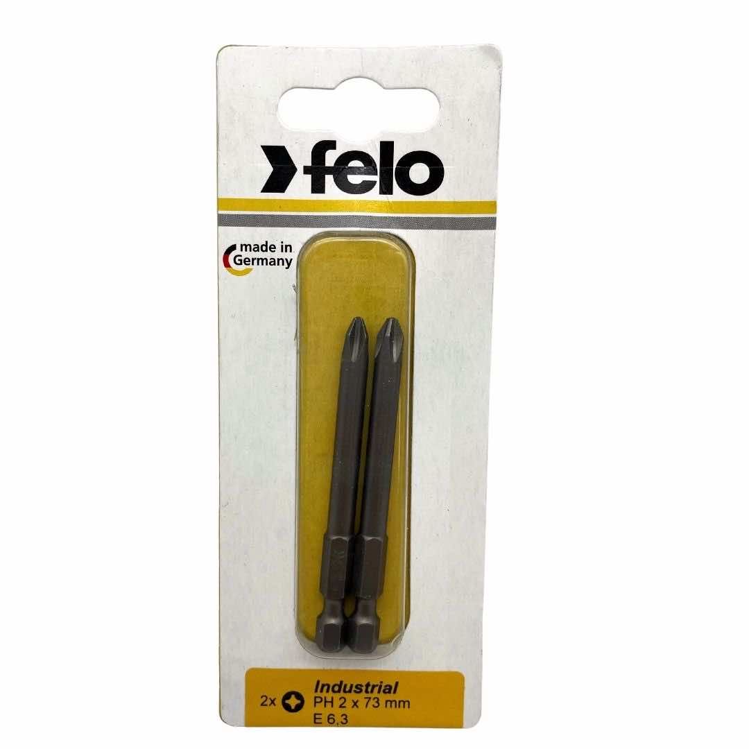Felo 03202736 Phillips #2 x 73 mm Industrial Bit - 2 Pieces-Liger Tools