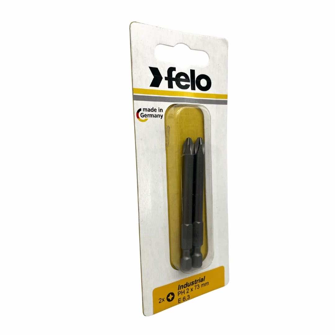 Felo 03202736 Phillips #2 x 73 mm Industrial Bit - 2 Pieces-Liger Tools