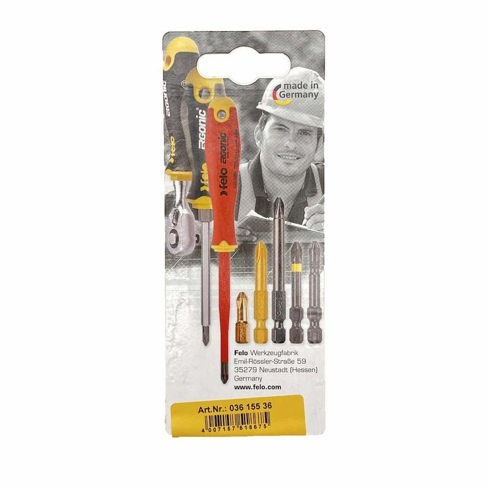 Felo 03615536 Bit E6.3 TX15x50, Industrial series, 2 pcs in blister