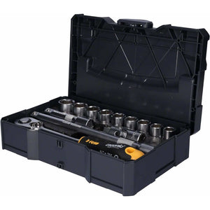 Felo 05681318 ERGONIC Ratchet Set in Systainer, Metric, 1/2" Drive, 13 - 22 mm, 13-pcs-Liger Tools