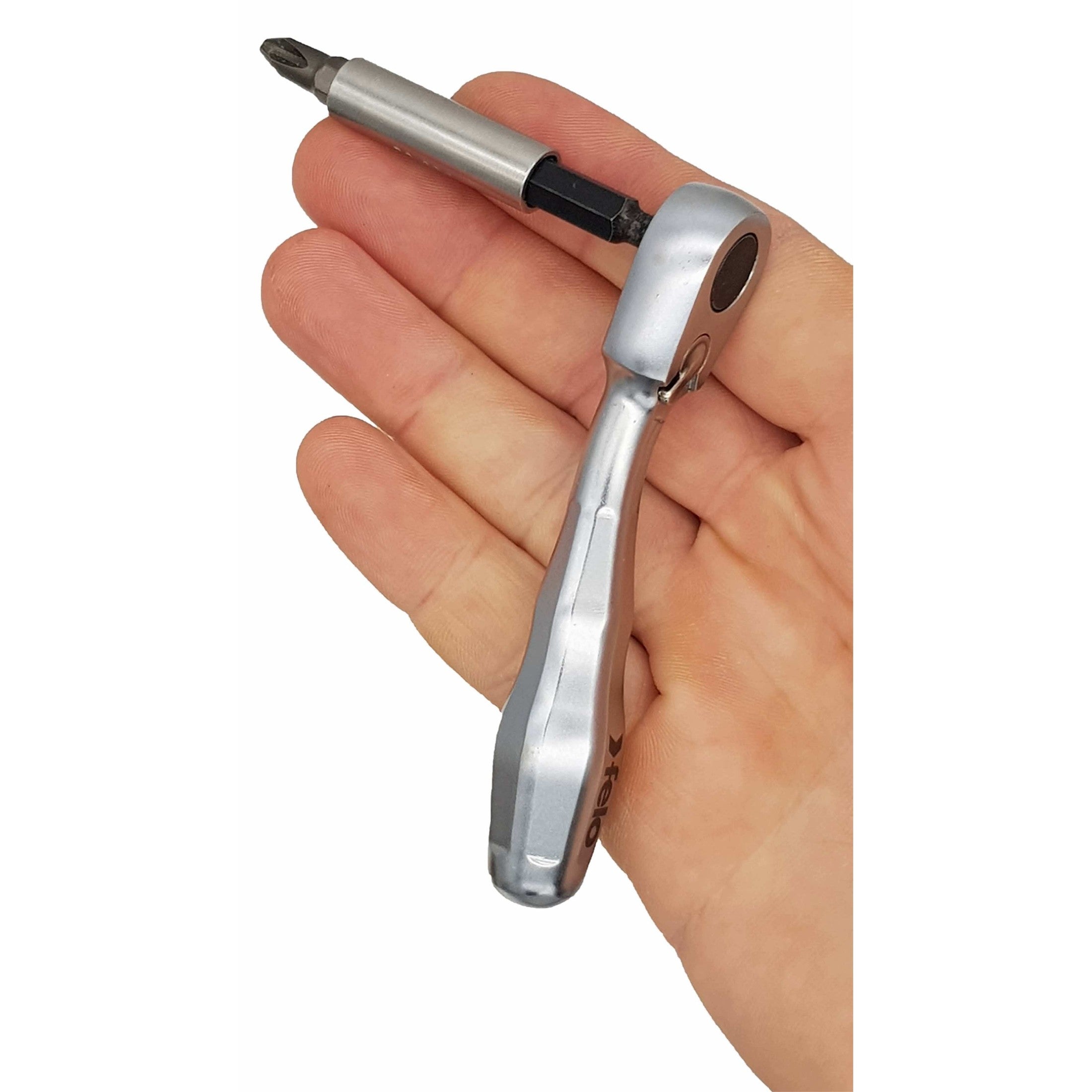 Felo 05763501 Full metal Mini ratchet 1/4" MS 98 mm