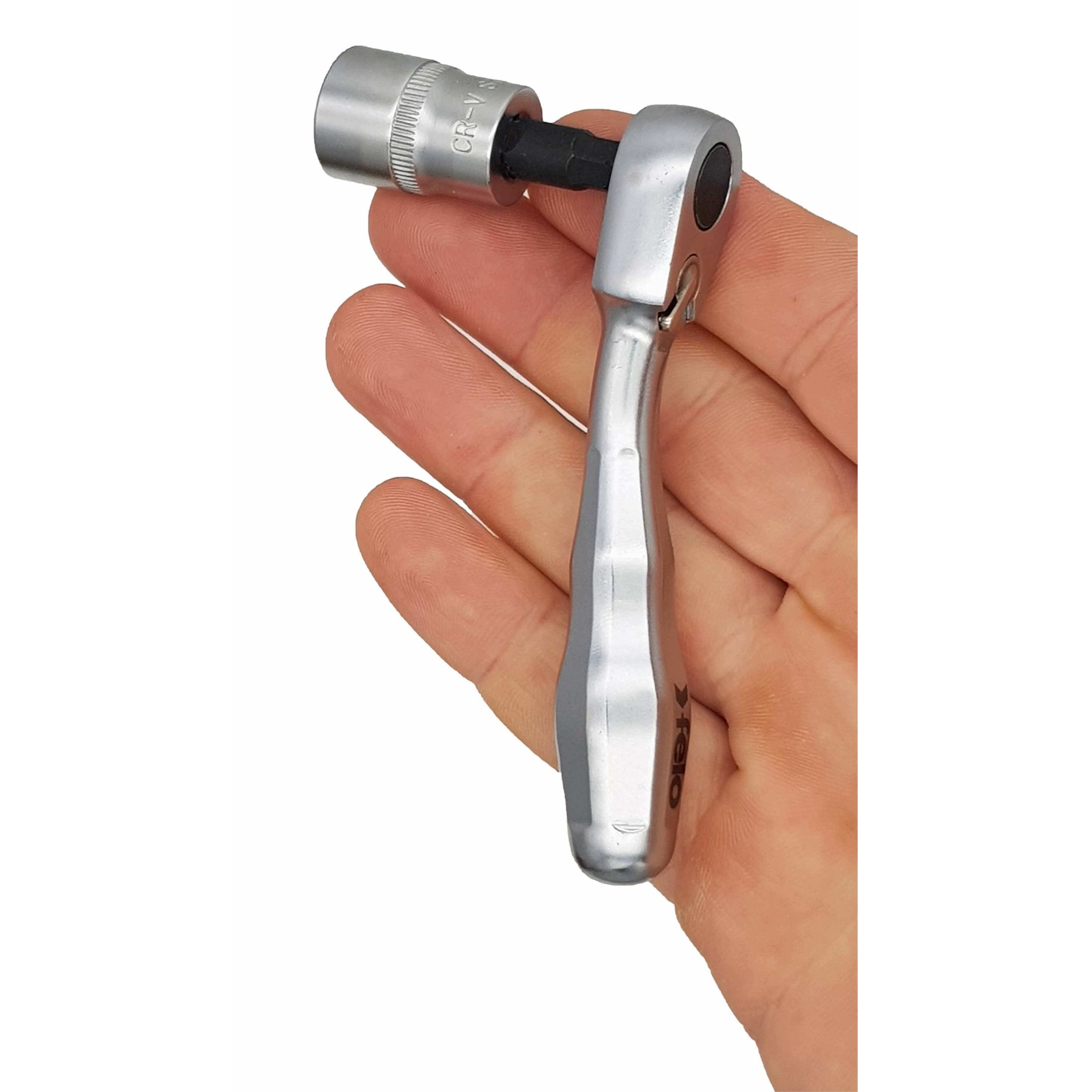 Felo 05763501 Full metal Mini ratchet 1/4" MS 98 mm