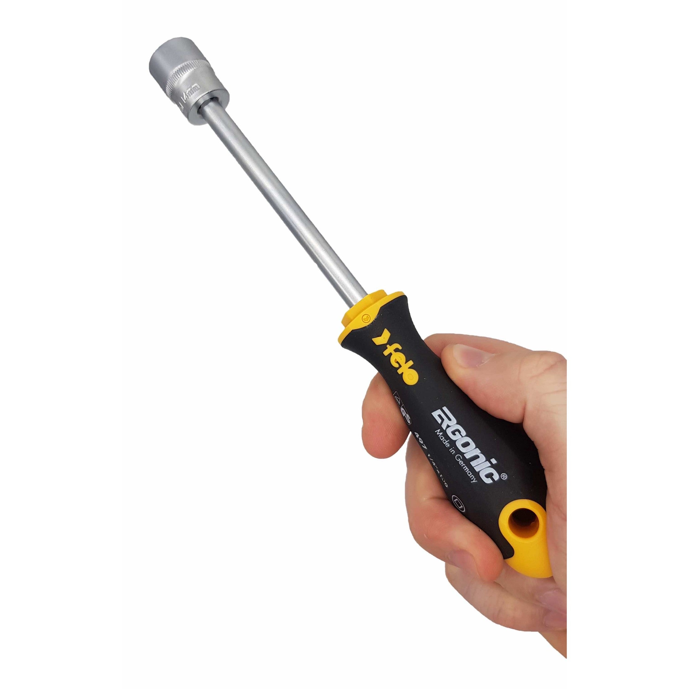 Felo 05781956 R-GO Box Sockets, Ergonic Ratchet - 19pc