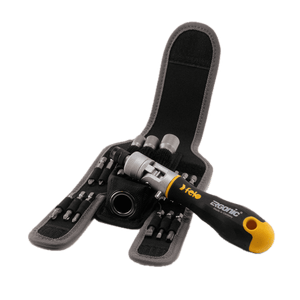 Felo 06071604 Ergonic K Handle Ratcheting Screwdriver Pouch Set, 16 Pieces-Liger Tools