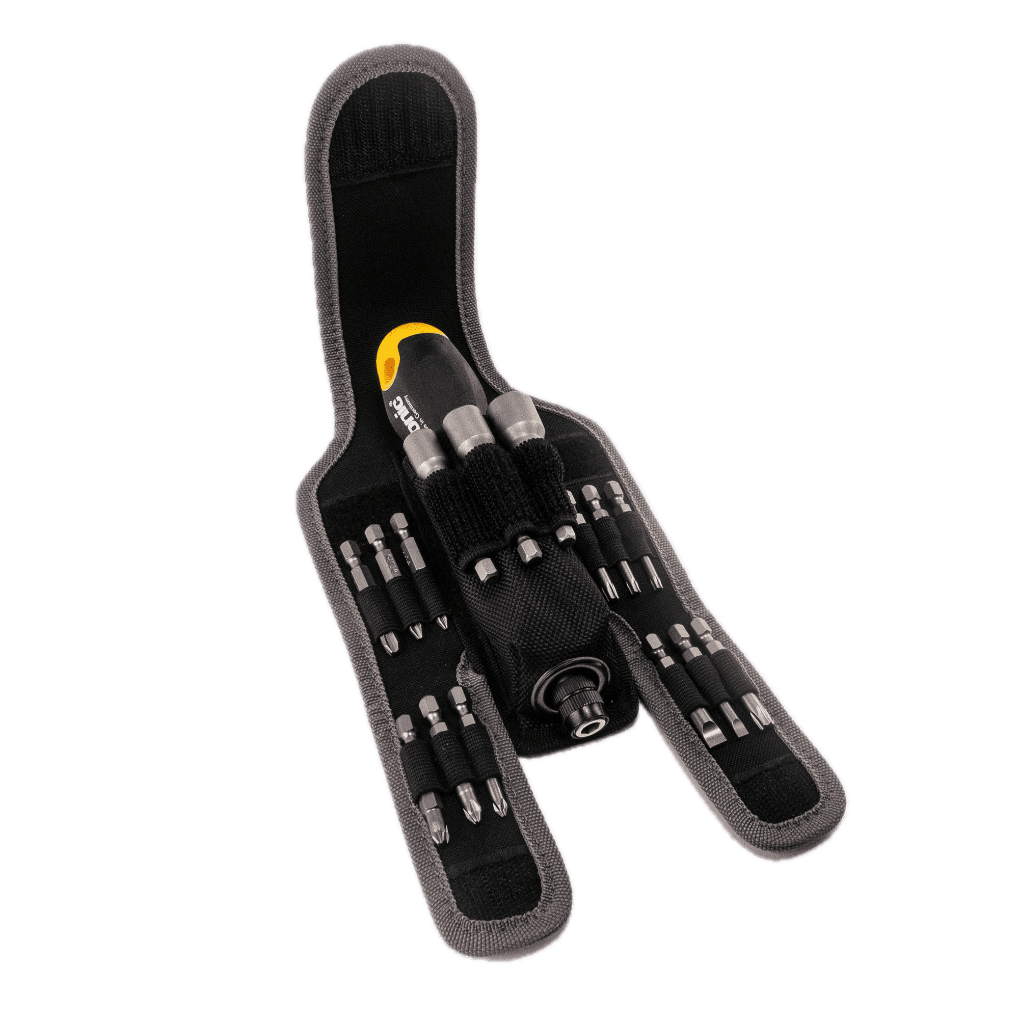 Felo 06071604 Ergonic K Handle Ratcheting Screwdriver Pouch Set, 16 Pieces