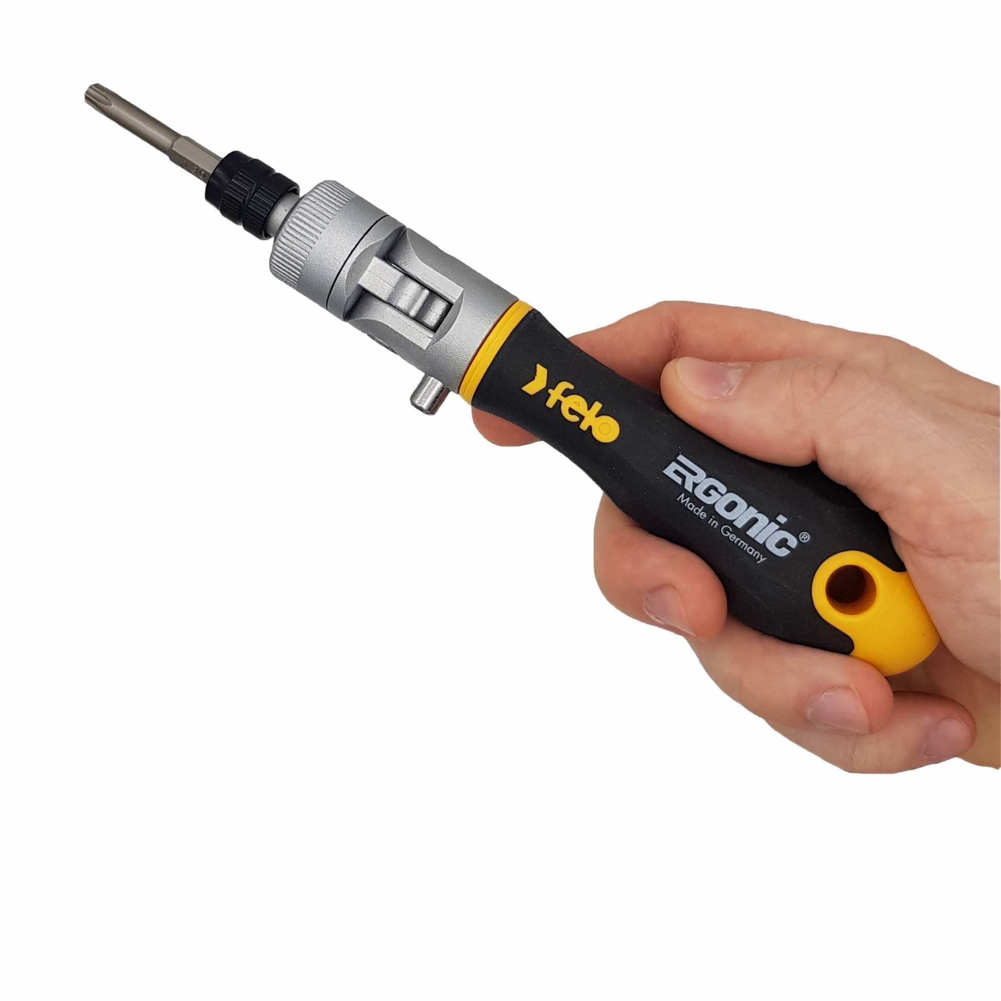 Felo 06072006 Ergonic K Handle Ratcheting Screwdriver Box Set, 20 Pieces