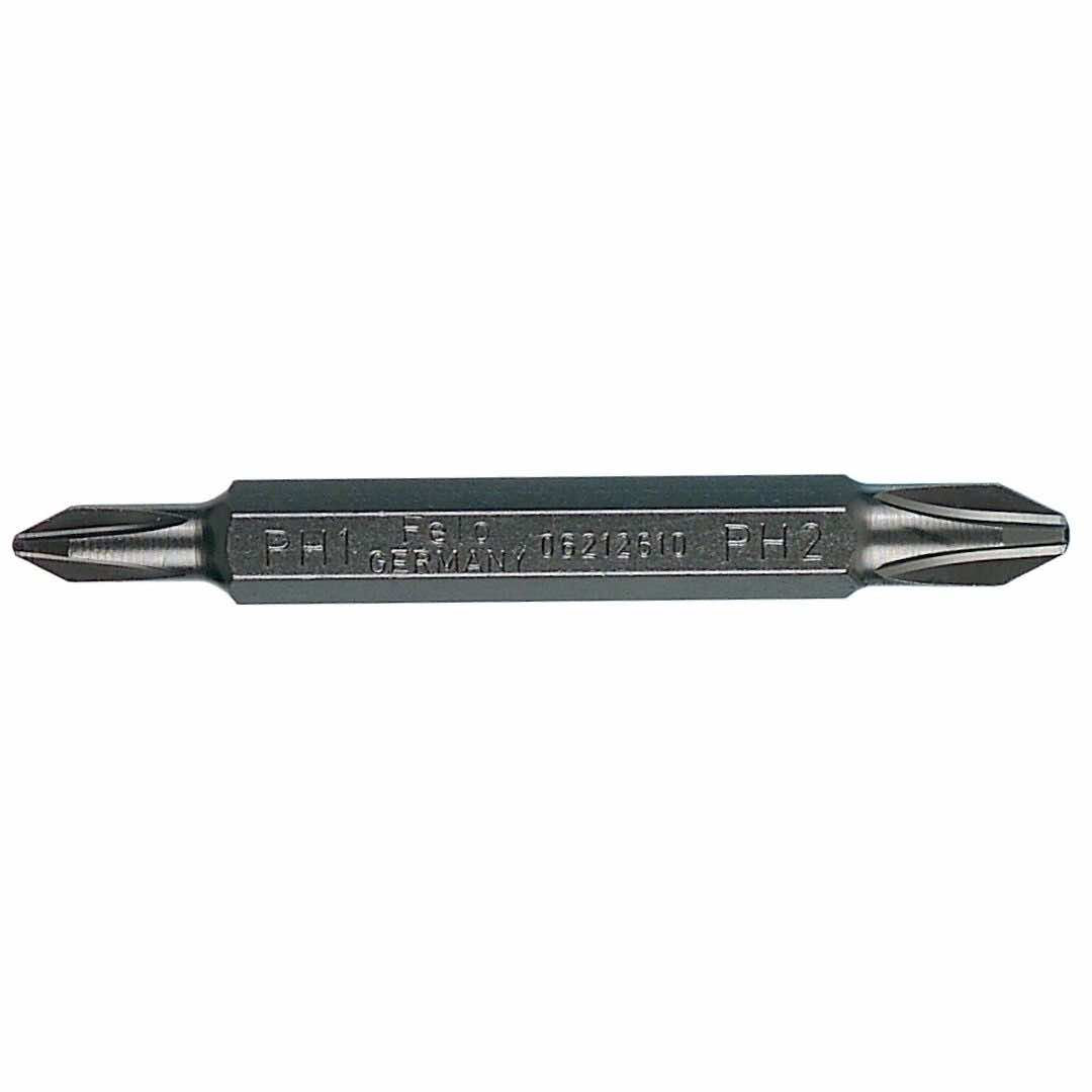Felo 06212610 Reversible Industrial Bit, Phillips PH 1 - PH 2 x 60 mm-Liger Tools