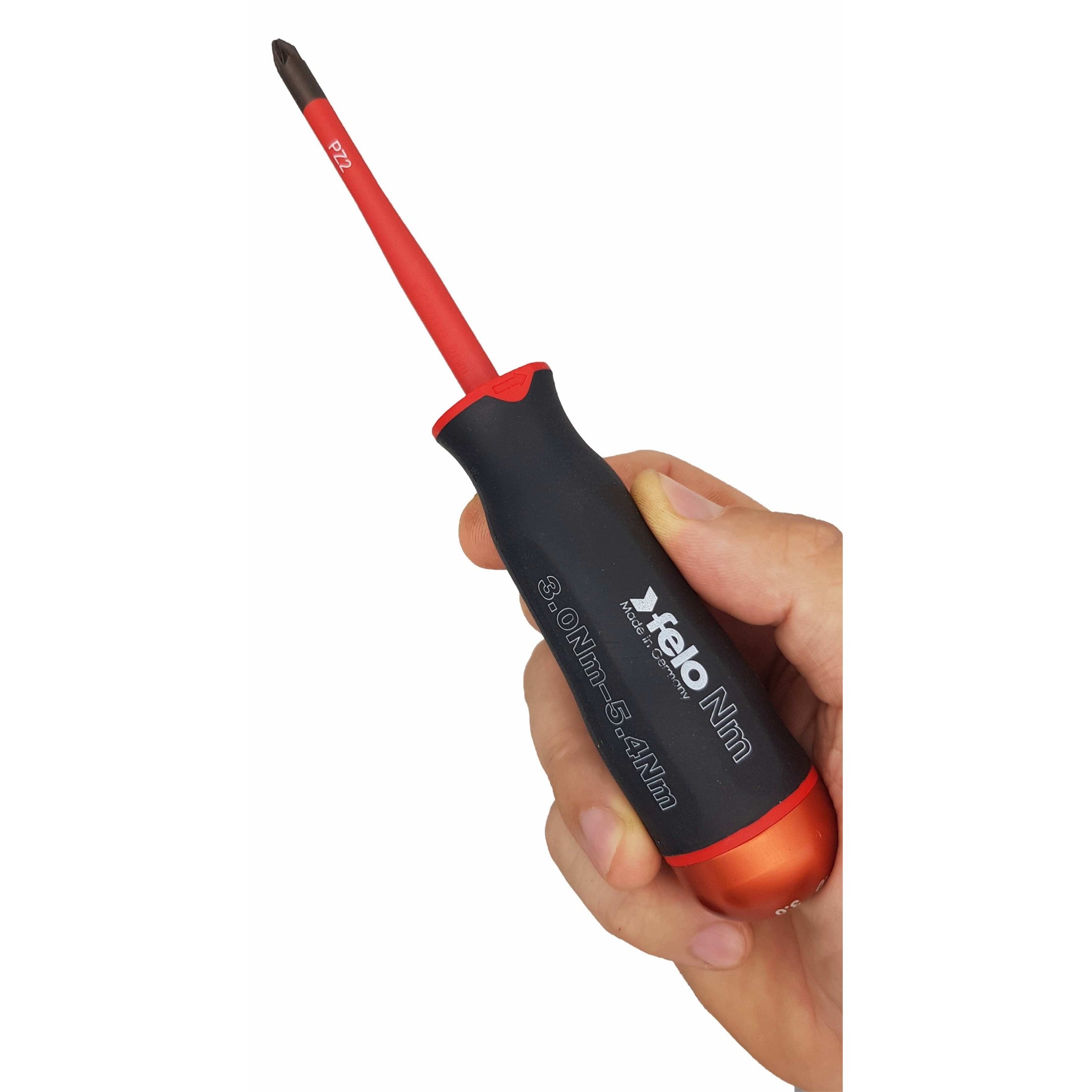 Felo 10120394 VDE Insulated Slim Blade for Torque Limiting Handle, Pozidriv PZ 2 x 170 mm-Liger Tools