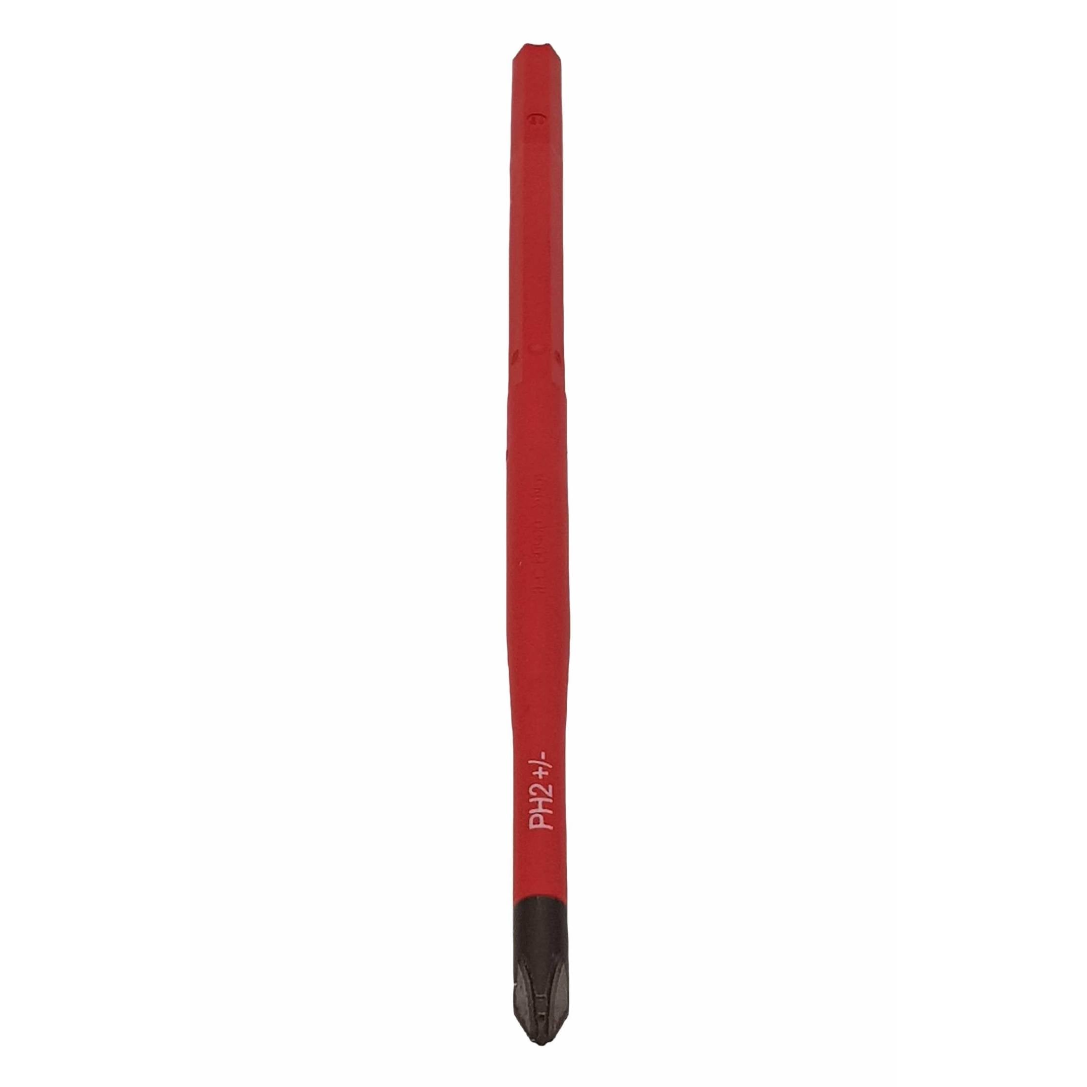 Felo 10620394 VDE Insulated Slim Blade for Torque Limiting Handle, Phillips/Slotted Plus-Minus 2 x 170 mm