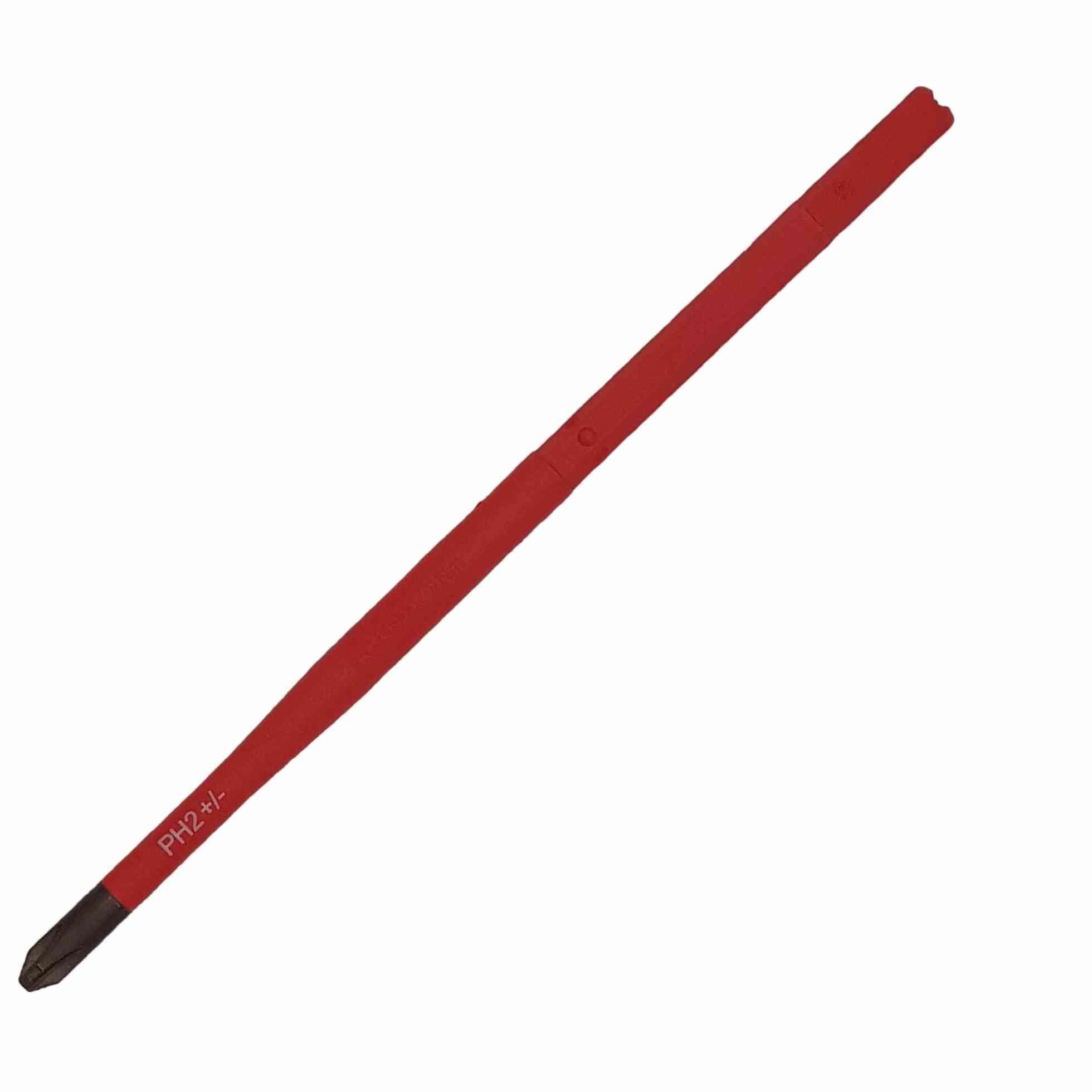Felo 10620394 VDE Insulated Slim Blade for Torque Limiting Handle, Phillips/Slotted Plus-Minus 2 x 170 mm