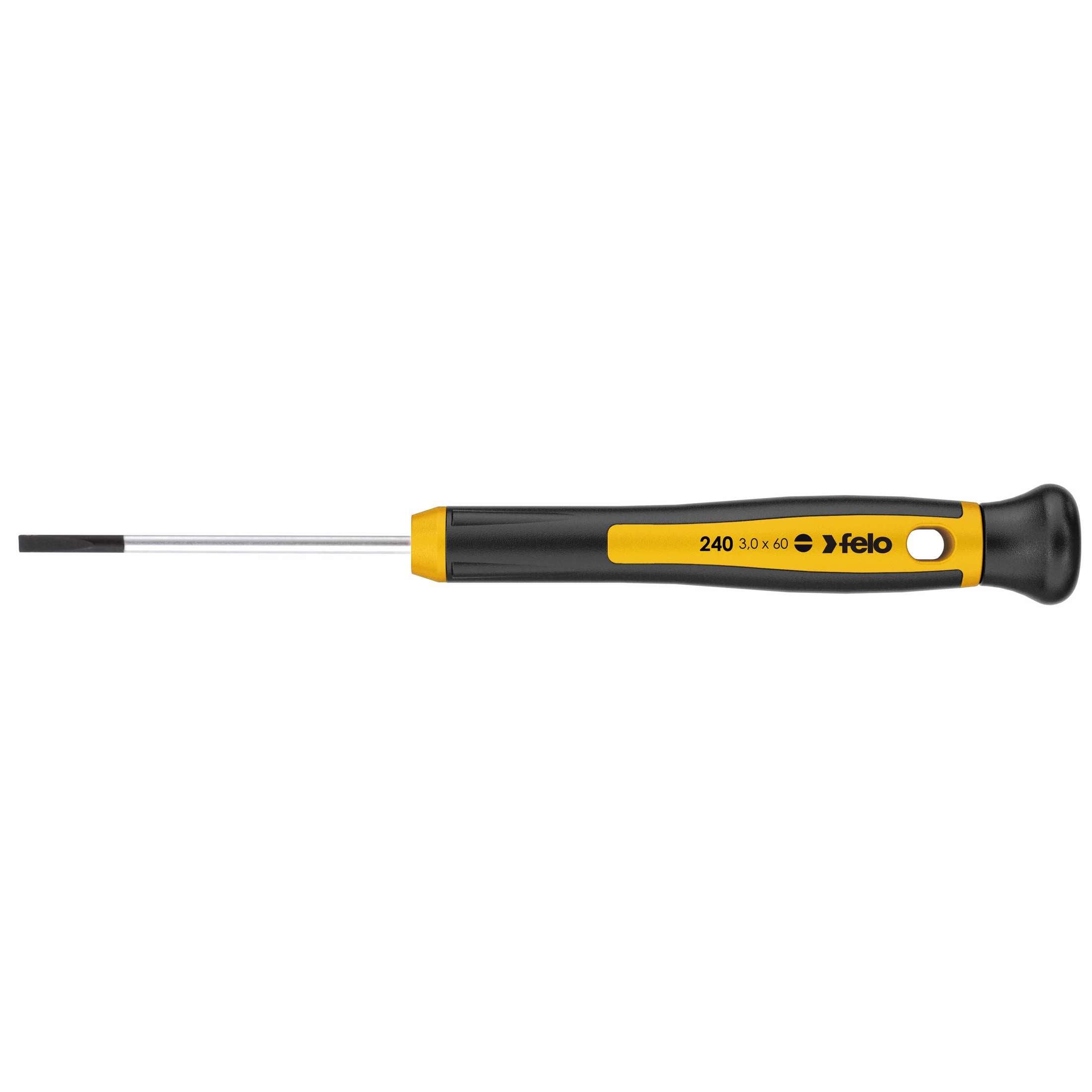 Felo 24003360 3 x 60mm Precision Slotted Screwdriver