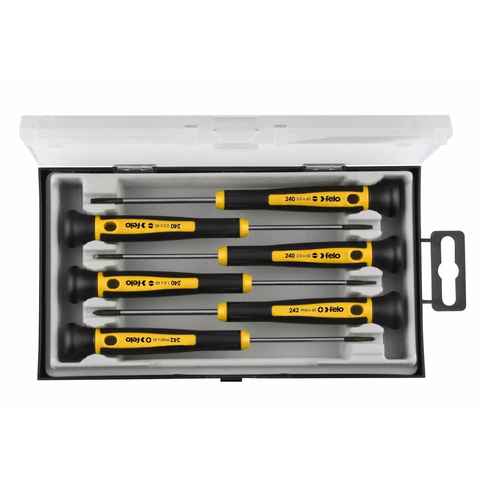 Felo 24096166 6 Piece Slotted & Phillips Precision Screwdriver Set