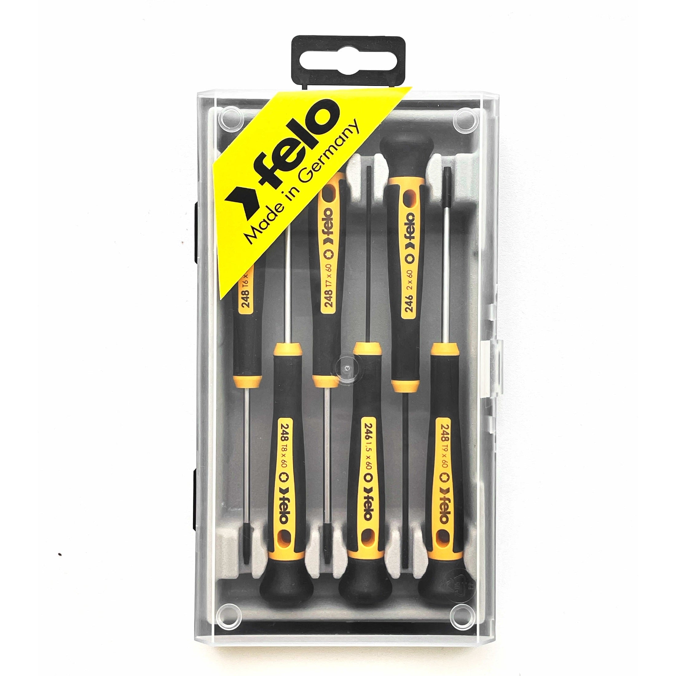 Felo 24896166 6 Piece Torx & Hex Precision Screwdriver Set
