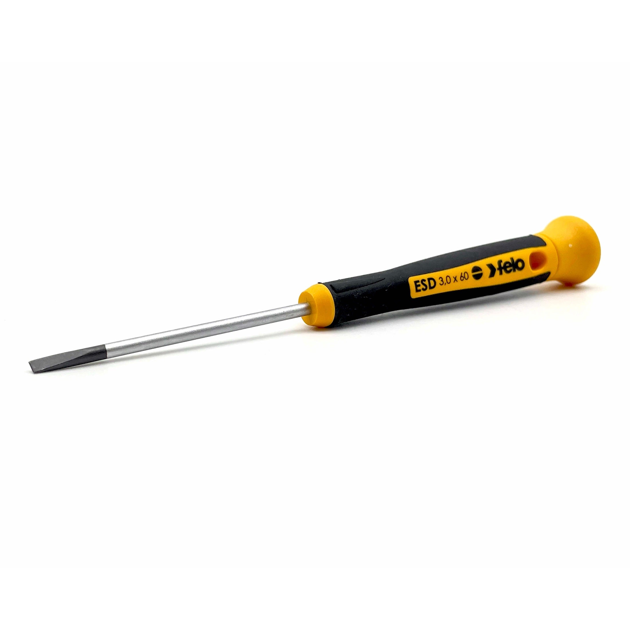 Felo 25003360 ESD 3 x 60mm Precision Slotted Screwdriver