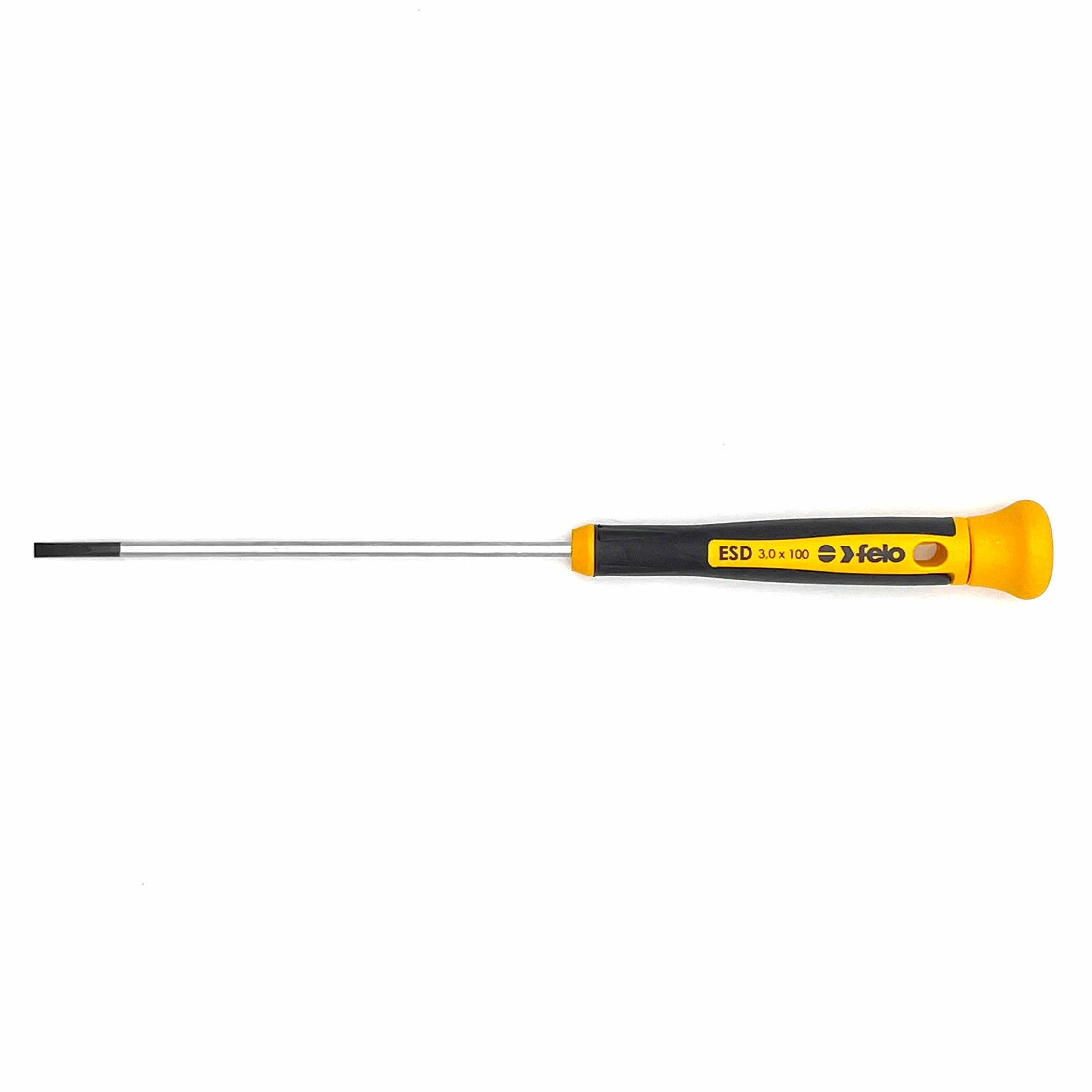 Felo 25003560 ESD 3 x 100mm Precision Slotted Screwdriver