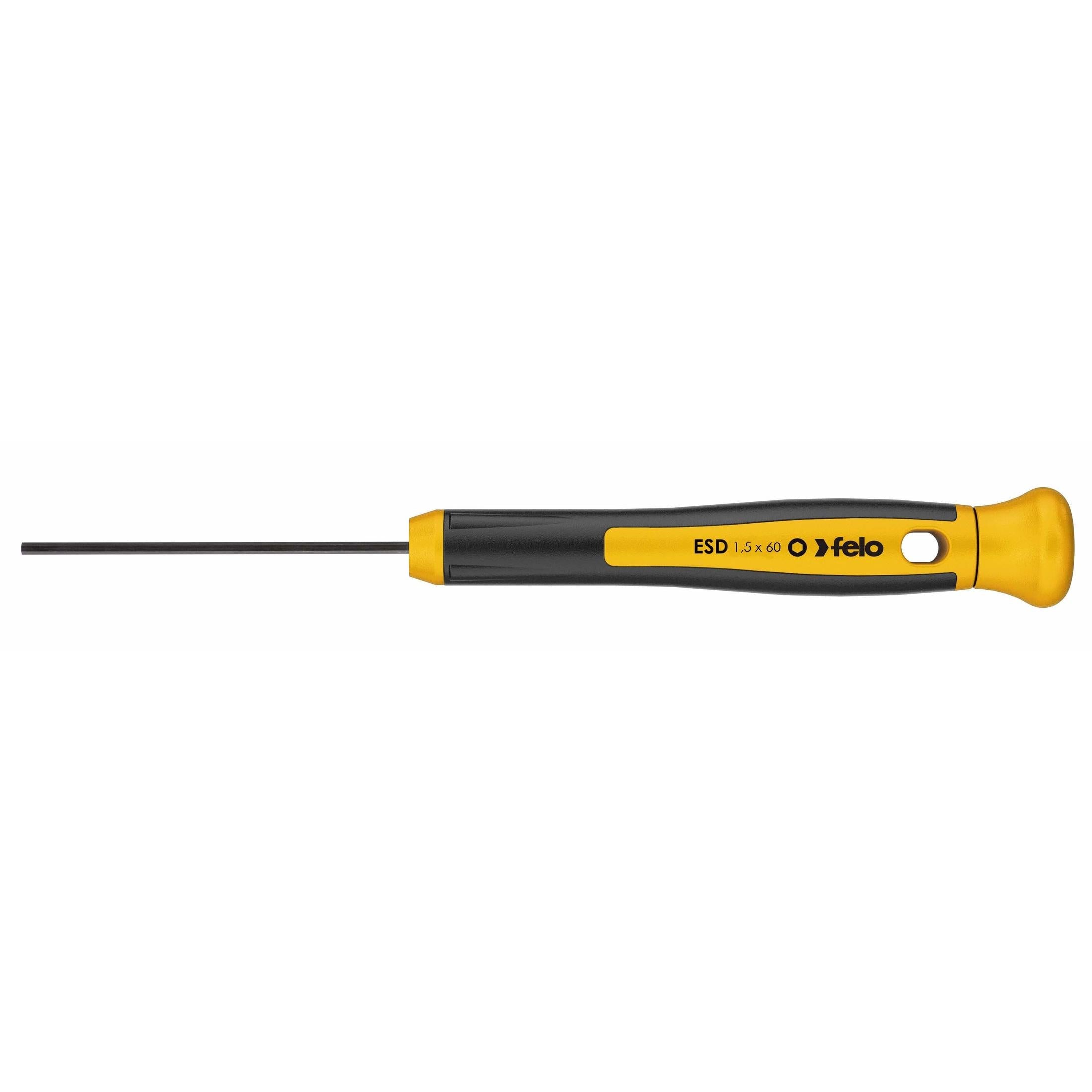 Felo 25615160 1.5 mm x 60 mm ESD Precision Hex Screwdriver