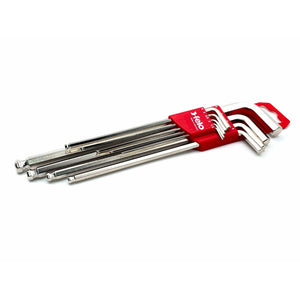 Felo 36500911 Ball End Metric Hex L-Key Set, 1.5 - 10 mm, 9 Pieces-Liger Tools