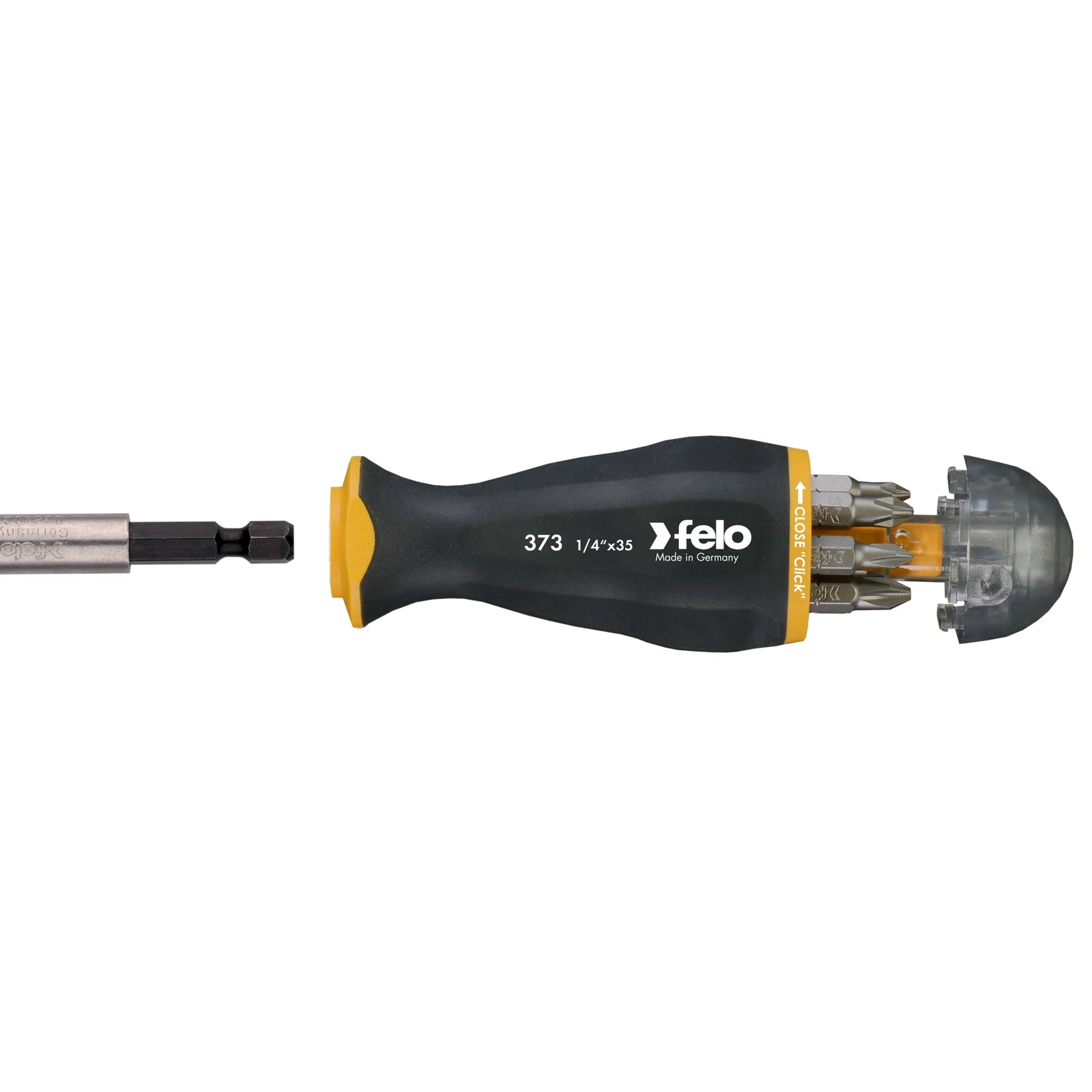 Felo 37320805 Magazine Handle with Bitholder, SL/PZ/PH/Torx, 139 mm, 8 Pieces