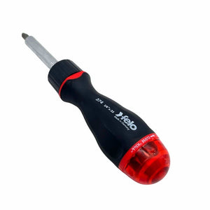 Felo 37400405 Magazine Handle Ratcheting Bitholder, SL/PZ/PH, 181 mm, 8 Pieces-Liger Tools