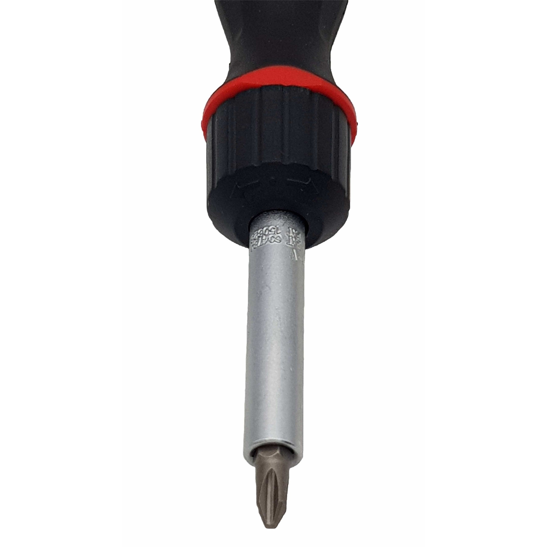 Felo 37420405 Magazine Handle Ratcheting Bitholder, SL/PZ/PH/Torx, 181 mm, 8 Pieces-Liger Tools