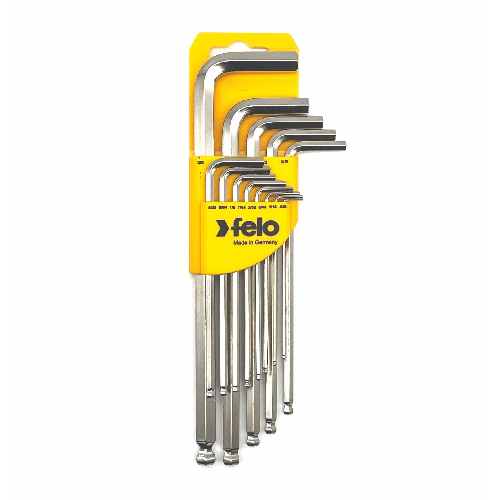 Felo 37513011 Ball End SAE Hex L-Key Set, 0.05" - 3/8", 13 Pieces-Liger Tools