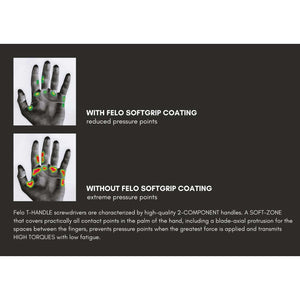 Felo 39795260 T-Handle with 3/8" Square Drive