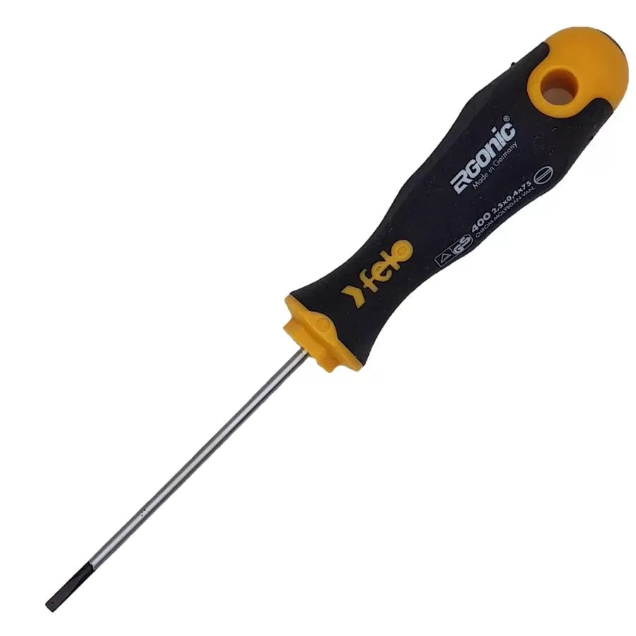 Felo 40002210 Ergonomic Slotted Flat Head Screwdriver 2.5x0.4x75