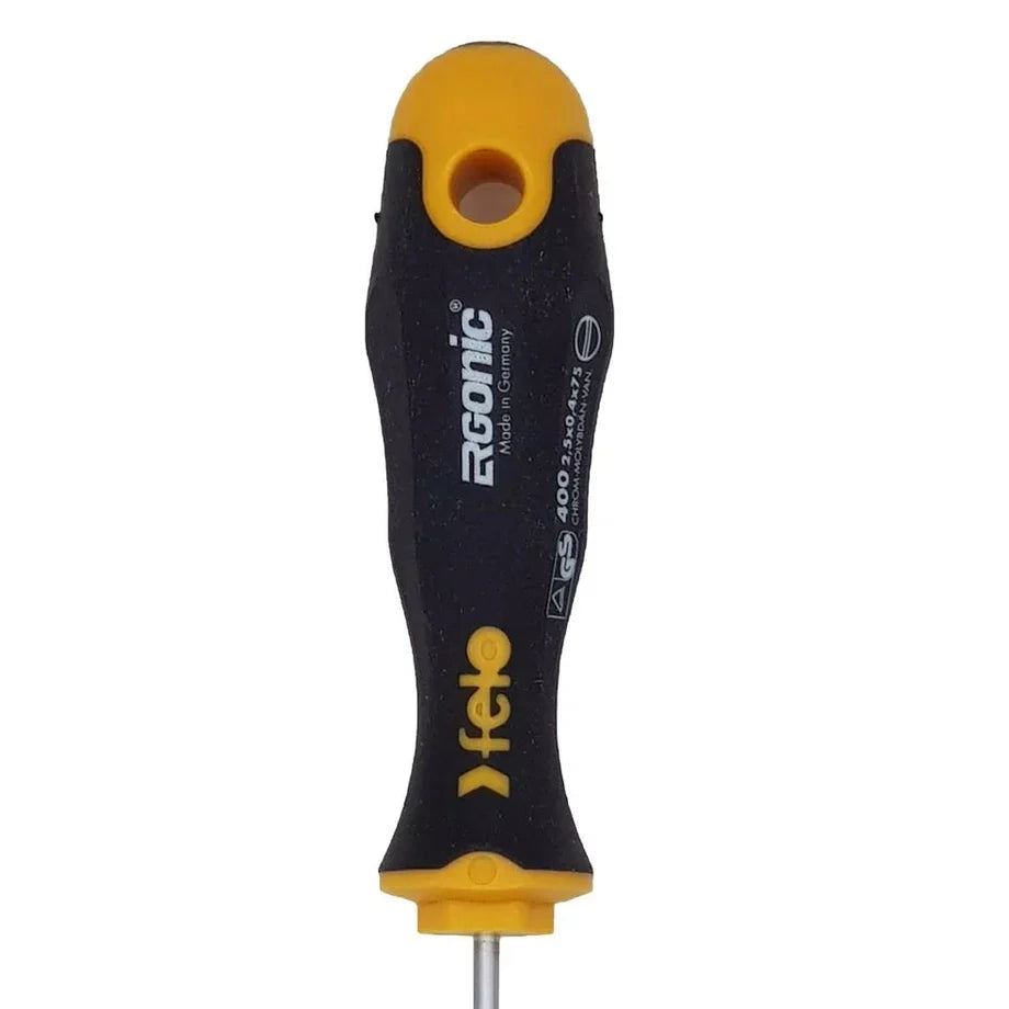 Felo 40002210 Ergonomic Slotted Flat Head Screwdriver 2.5x0.4x75